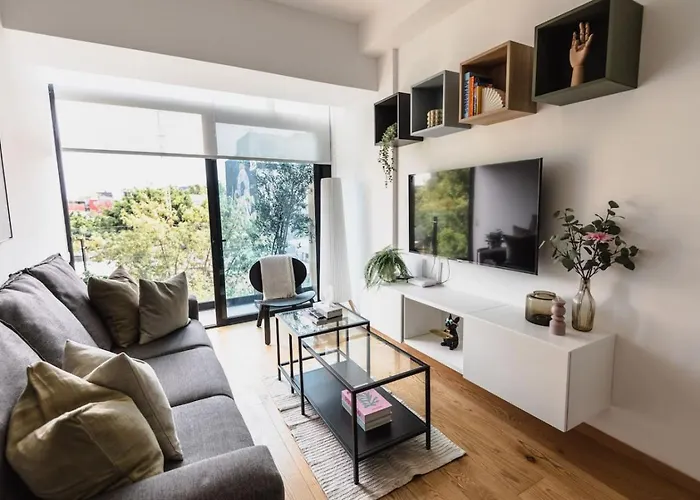 Apartment Amazing 1br In Roma Norte With Ac Balcony And Rooftop Mexico City
